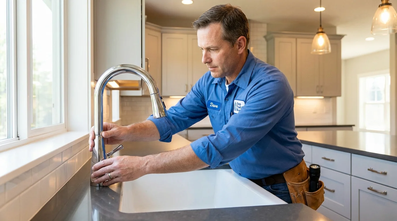 Kitchen faucet installation by Johns Plumbing LLC in Occidental