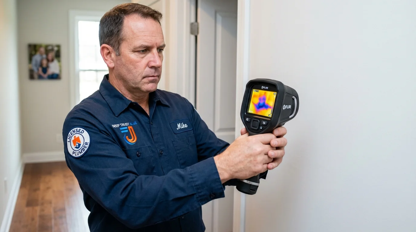 Thermal imaging leak detection by Johns Plumbing LLC in Occidental